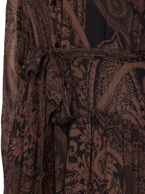 PINKO button-front maxi dress - Brown