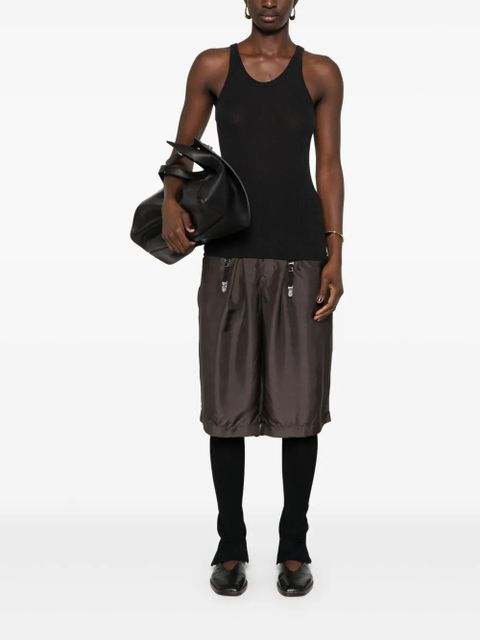 LEMAIRE suspenders-detail seamless tank top - Black - zdjęcie produktu nr 2