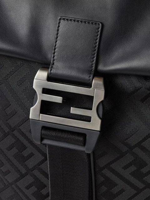 FENDI Flux buckle backpack - Black