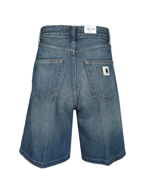 Carhartt WIP Alta denim-pleated shorts - Blue - zdjęcie produktu nr 2