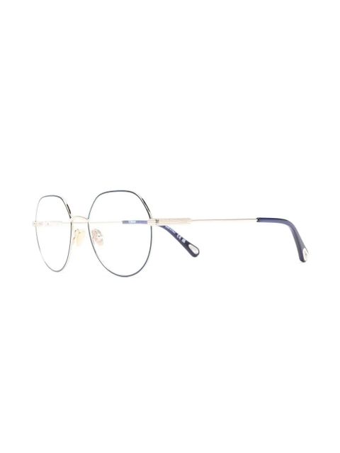 Chloé Eyewear round-frame glasses - Blue - zdjęcie produktu nr 2