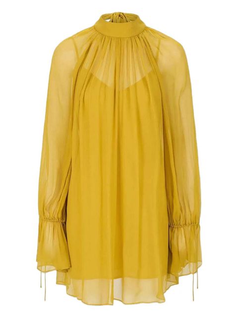 STAUD Roux rear tie fastening dress - Yellow - zdjęcie produktu nr 1