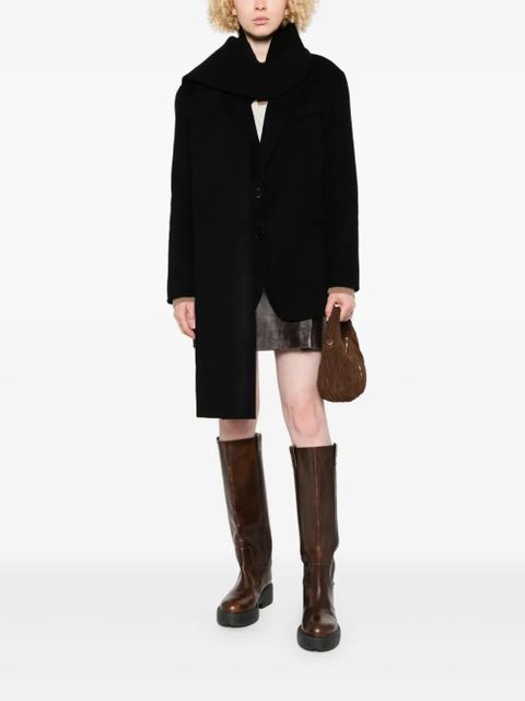 SANDRO wool coat - Black - zdjęcie produktu nr 2