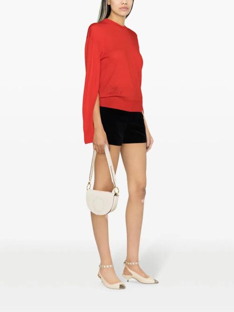 Zadig&Voltaire Emma cut-out-sleeves wool jumper - Red