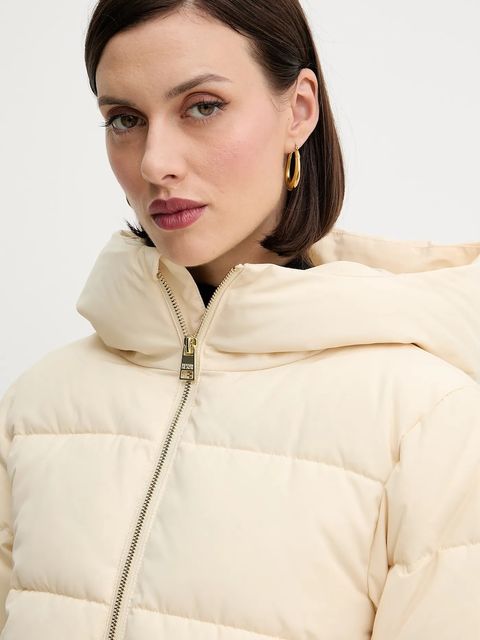 Silvian Heach kurtka ANDER kolor beżowy zimowa GPA25367PI