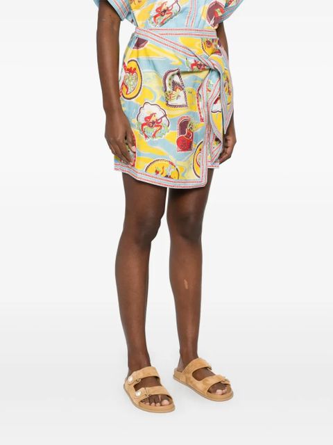 ALEMAIS Emilio mini skirt - Blue