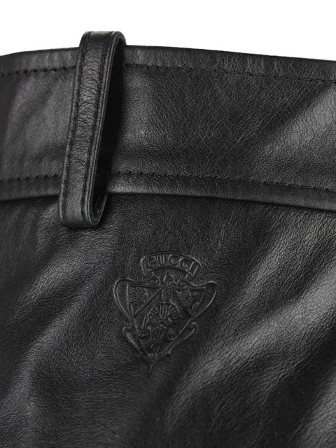 Gucci belt-loops mini skirt - Black