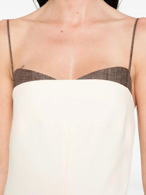 ENTIRE STUDIOS adjustable-strap panel mini dress - Neutrals