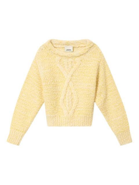 ISABEL MARANT Dorota cable-knit sweater - Yellow - zdjęcie produktu nr 1