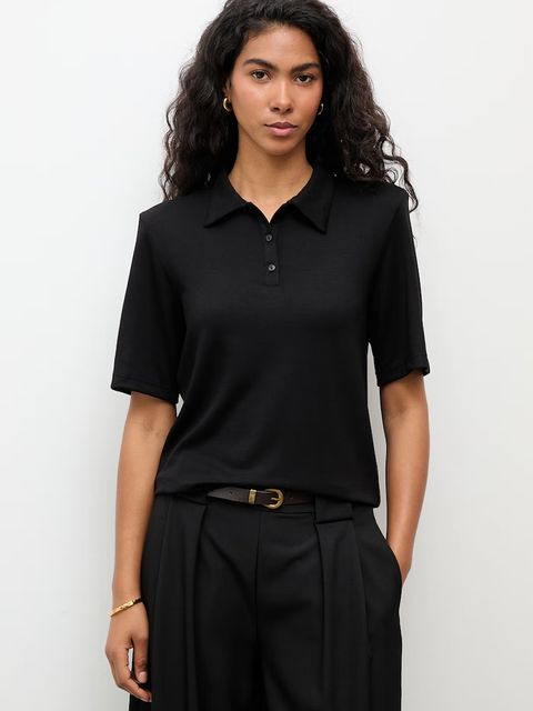 Answear.LAB polo damskie z wiskozą - zdjęcie produktu nr 2