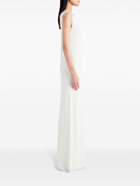 Proenza Schouler Silvia open-back bouclé dress - White