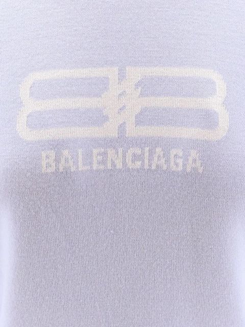 Balenciaga logo-detail crew-neck sweater - Blue - zdjęcie produktu nr 2