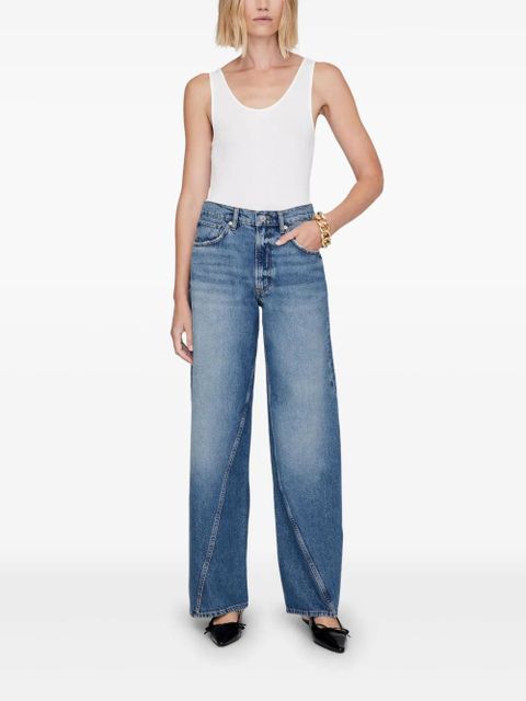 ANINE BING Brie wide-leg jeans - Blue