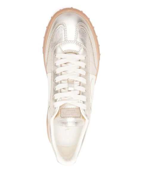 Valentino Garavani studded leather sneakers - Gold