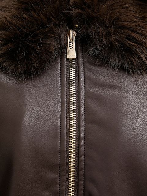 Morgan kurtka kolor brązowy przejściowa GEMPER