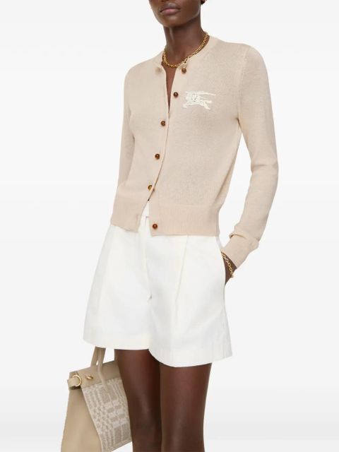 Burberry EKD cotton wool cardigan - Neutrals