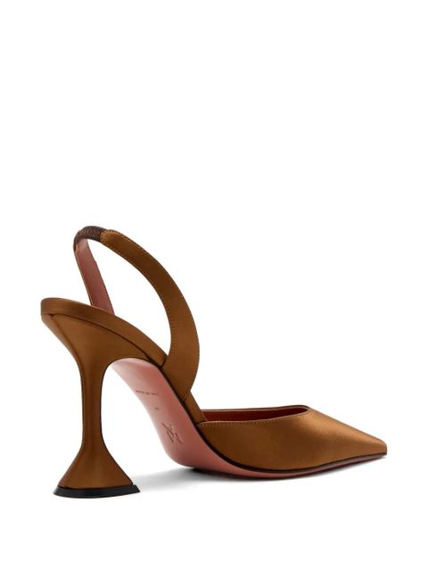 Amina Muaddi 95mm Holli pumps - Brown