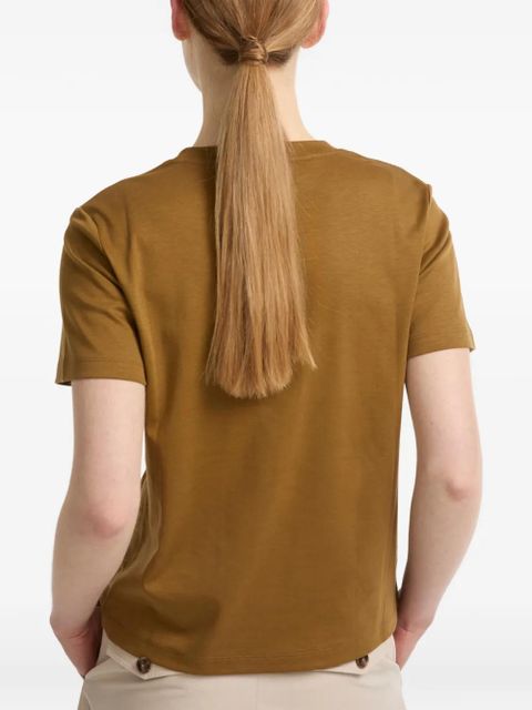 Yves Salomon crew-neck T-shirt - Brown