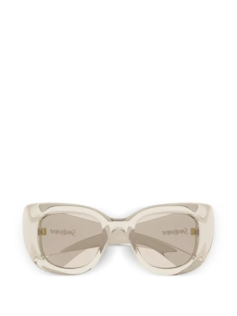 Saint Laurent Eyewear Howl cat-eye sunglasses - Neutrals - zdjęcie produktu nr 1