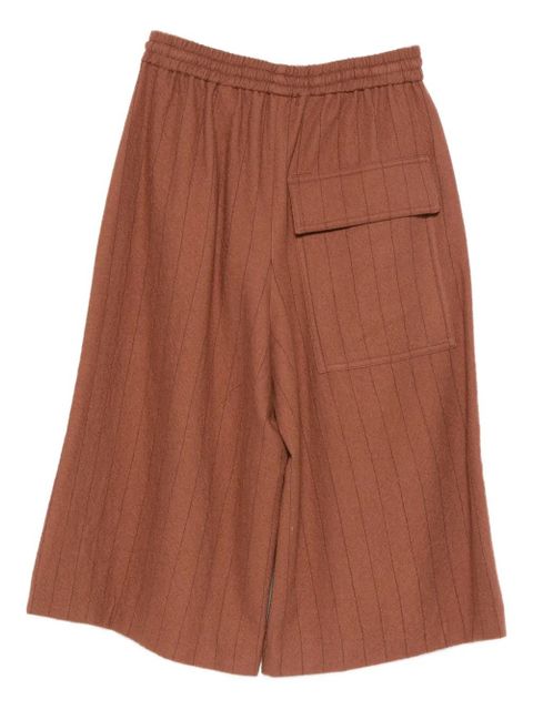 Alysi pinstripe drawstring shorts - Brown - zdjęcie produktu nr 2