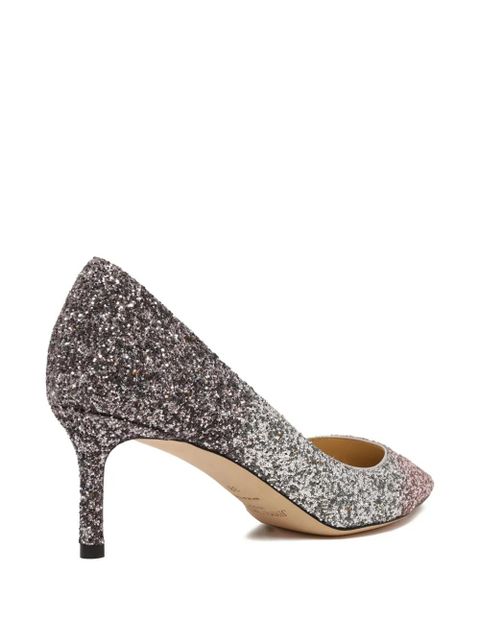 Jimmy Choo crystal heel pumps - Grey