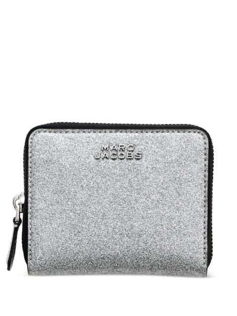 Marc Jacobs The Coated Glitter leather wallet - Silver - zdjęcie produktu nr 1
