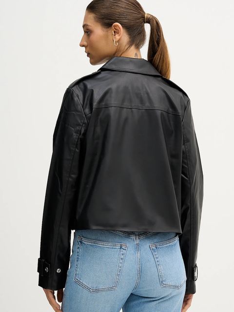 Calvin Klein Jeans kurtka kolor czarny przejściowa LV047E501G