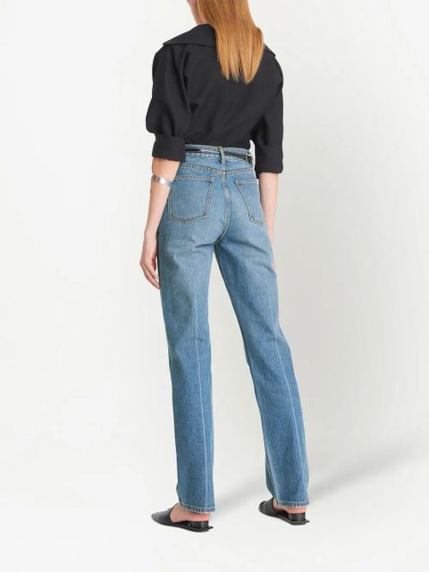Tory Burch mid-rise straight-leg jeans - Blue