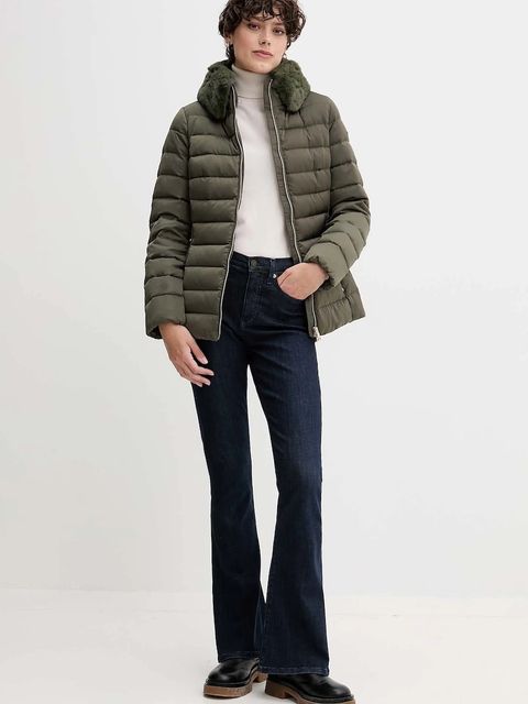 Geox kurtka puchowa BETTANIE kolor zielony zimowa W5626T T3122