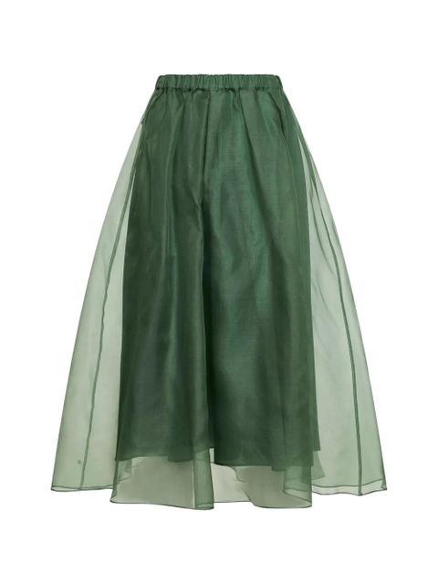 Weekend Max Mara pleated layered midi skirt - Green - zdjęcie produktu nr 2