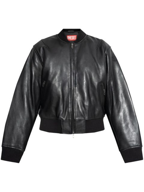 Diesel L-ILAN leather jacket - Black - zdjęcie produktu nr 1