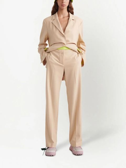 Off-White Active straight-leg tailored trousers - Neutrals - zdjęcie produktu nr 2