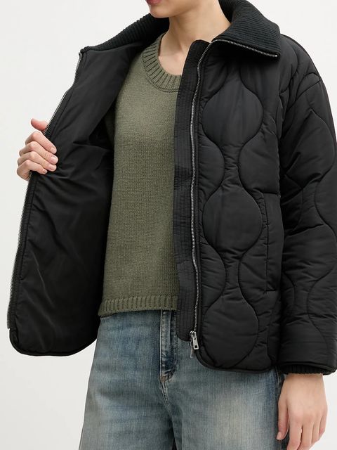 United Colors of Benetton kurtka kolor czarny zimowa 2R1VDN08J