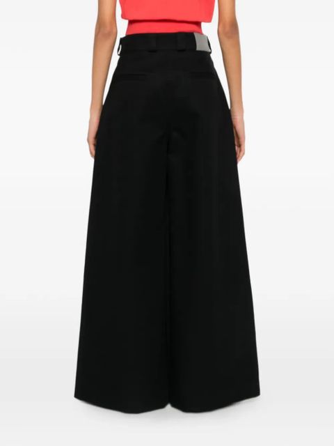 Balenciaga inverted-pleat trousers - Black