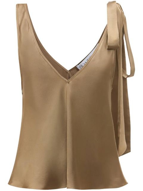 JW Anderson sleeveless silk top - Brown - zdjęcie produktu nr 1