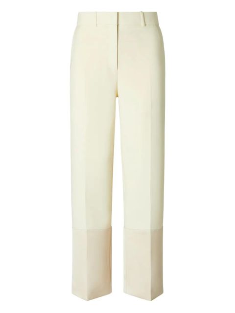 Tory Burch contrast-cuff trousers - Neutrals - zdjęcie produktu nr 1