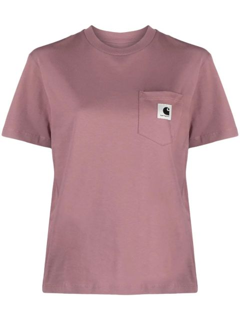 Carhartt WIP S/S Pocket organic-cotton T-Shirt - Pink - zdjęcie produktu nr 1
