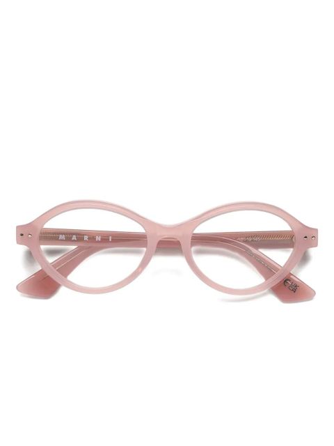 Marni Eyewear oval-frame glasses - Pink