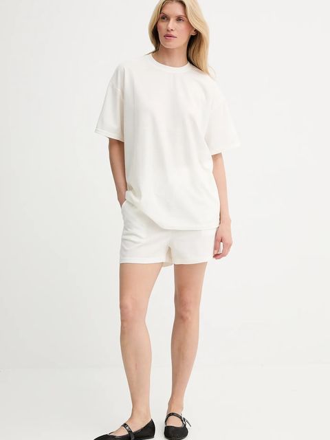 Answear.LAB t-shirt i szorty damski kolor biały