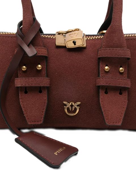 PINKO padlock top-handles tote bag - Red