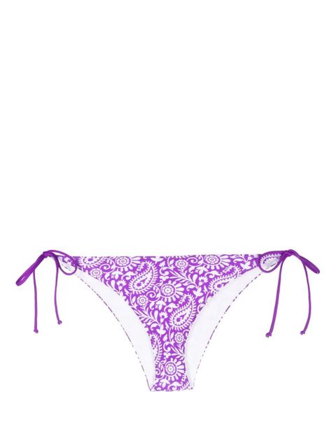 MC2 Saint Barth paisley-print bikini bottoms - Purple - zdjęcie produktu nr 1
