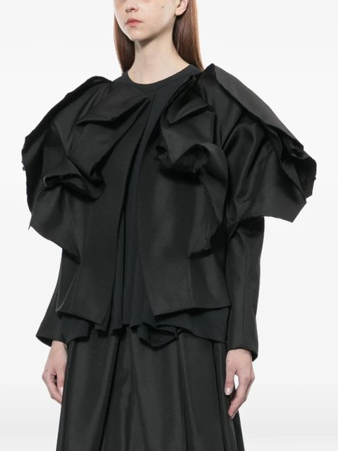 Comme Des Garçons ruffled jacket - Black