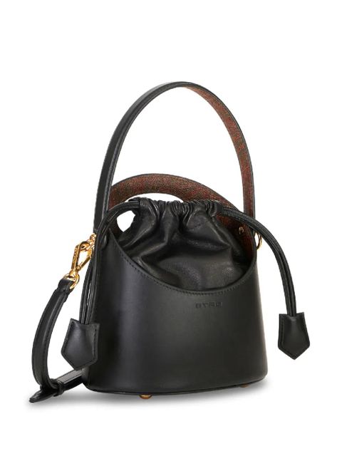 ETRO mini Saturno leather bucket bag - Black