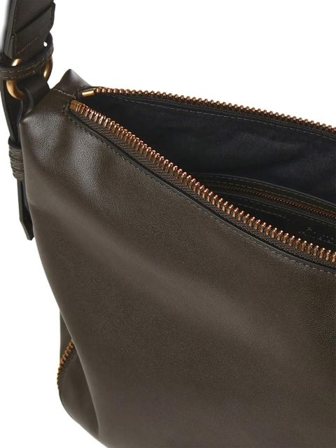 PINKO zip shoulder bag - Brown