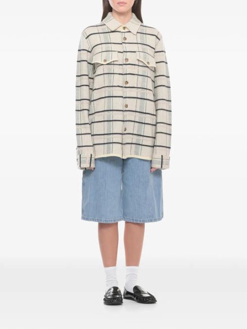 Guest In Residence plaid work shirt - Neutrals - zdjęcie produktu nr 2