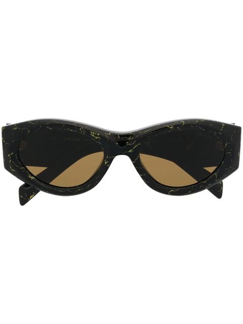 Prada Eyewear logo-plaque sunglasses - Black - zdjęcie produktu nr 1