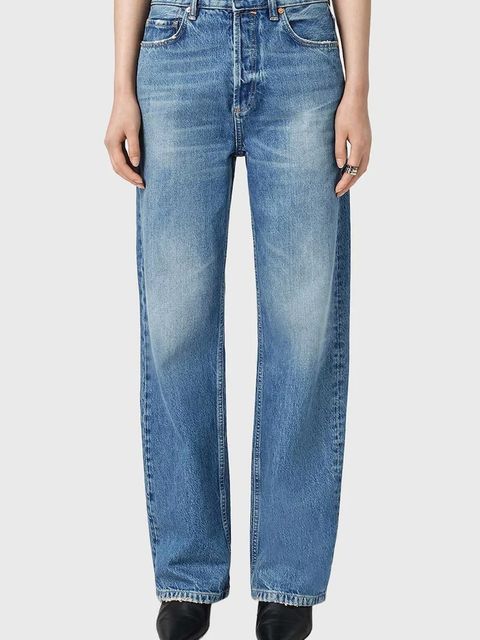 AllSaints jeansy BROOKLYN damskie high waist W027ED