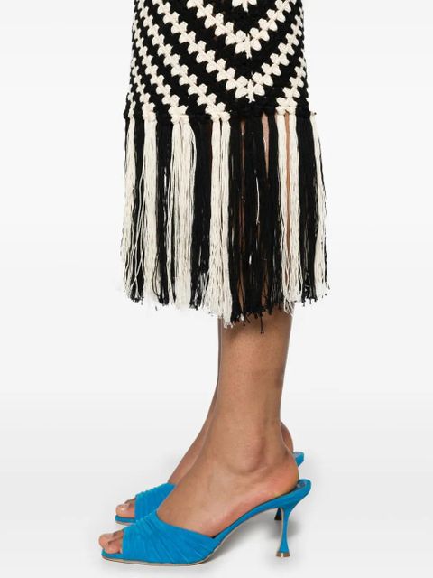 ZIMMERMANN Halliday crochet midi dress - Black