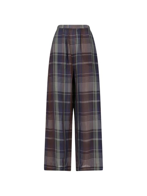 The Frankie Shop Baxter sheer tartan track pants - Blue - zdjęcie produktu nr 2