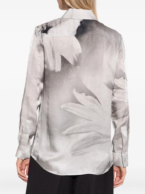 Tory Burch graphic-print shirt - Grey